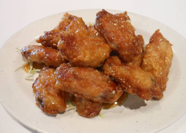 Honey Garlic Deep-fried Chicken Wings蒜蜜炸雞中翅